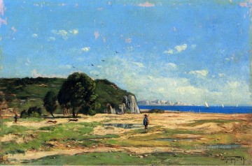 ポール・ギグー Painting - マルセイユ海岸近くのハンターの風景 ポール・カミーユ・ギグー